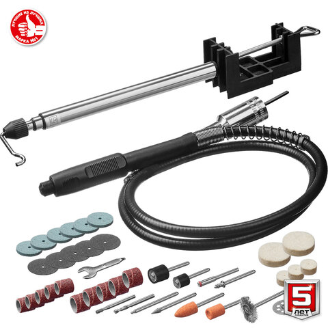 Гравер электрический 160 Вт, размер цанги 3,2 мм, 41 предмет, кейс, ЗУБР Мастер ЗГ-160 КН41