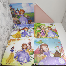 Универсальный модульный шкаф для одежды, обуви, игрушек Plastic Storage Cabinet Принцесса София на 5 закрытых модулей