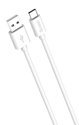 Кабель USB 2.0 - USB type-C, 1м, белый, OLMIO