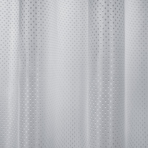 Шторка для ванной ПОЛИЭСТЕР, 180х200 см, кольца в комплекте, СЕРЫЙ БРИЛЛИАНТ, PRIMILA (ПРИМИЛА), 700094