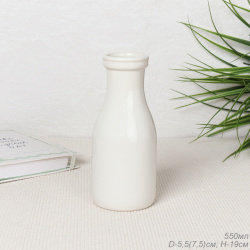 Молочник 18 см белый 550 мл / FLM-56 /уп 32/без и/уп