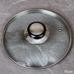 Крышка стеклянная 16 см / YGT-16 /уп 48/712961