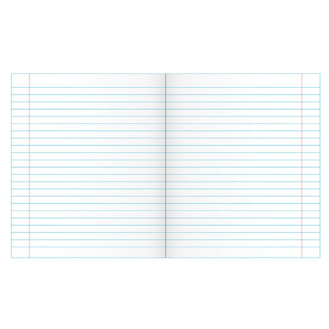 Тетрадь ЗЕЛЁНАЯ обложка 24 л., линия с полями, офсет, "ПЗБМ", 19841