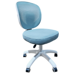 Кресло детское BRABIX KIDS "MG-230", без подлокотников, сетка/ткань TW, голубое, 533320