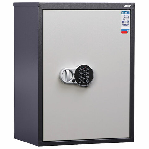 Шкаф металлический для документов AIKO "SL-65ТEL" ГРАФИТ, 630х460х340 мм, 17 кг, S10799060902