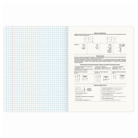 Тетрадь предметная "СИЯНИЕ ЗНАНИЙ" 48 л., глянцевый УФ-лак, ИНФОРМАТИКА, клетка, BRAUBERG, 404526