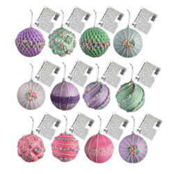 Украшение ёлочное (1шт) "Зимняя нежность", 8 см, ассорти 25 дизайнов, ЗОЛОТАЯ СКАЗКА, 592580