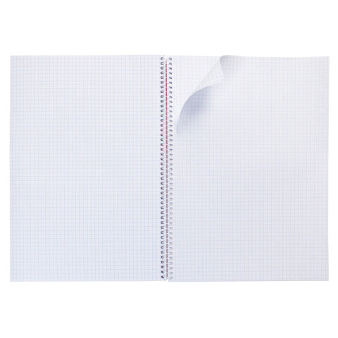 Тетрадь А4 96л. HATBER спираль, клетка, матовая ламинация, тиснение, Студенту_Синяя, 081327, 96Т4лтВ1сп29868