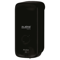 Дозатор для жидкого мыла LAIMA PROFESSIONAL PREMIUM BLACK, НАЛИВНОЙ, 1 л, черный, ABS-пластик, 609519