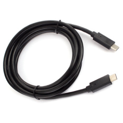 Кабель USB 3.1 Type-C-Type-C, 1,8 м, CABLEXPERT, 5 А, 100 Вт, PD/QC3.0, медь, черный, CCP-USB3.1-CMCM2-1.8M