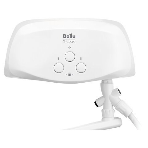 Водонагреватель проточный электрический BALLU 3-Logic TS, ненапорный, 5,5 кВт, 3,1 л/м, кран + душ, НС-1588893