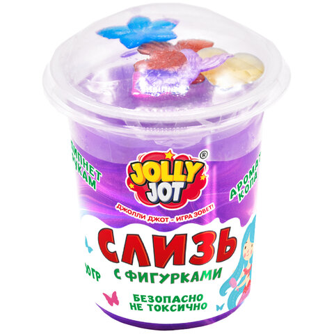 Слайм, слизь с фигурками, русалочки, 200 г, НАБОР 3 шт., JOLLY JOT, 666667