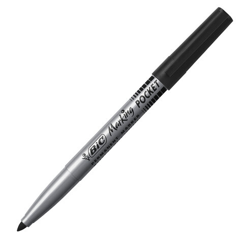 Маркер перманентный BIC "Marking Fine ECOlutions", ЧЕРНЫЙ, круглый наконечник 1,1 мм, 8209022