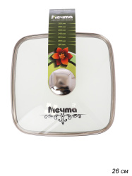 Крышка 26 см стеклянная квадратная / КР26Г /уп / Мечта