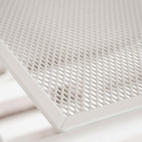 Вешалка настенная с полкой 2 яруса "Торонто-22", 585х670х270 мм, 9 крючков, металл, белая, ВСПТ22 Б