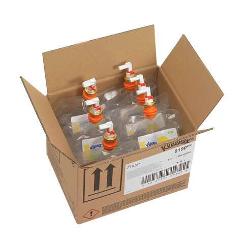 Сменный картридж для освежителя воздуха 300 мл, KIMBERLY-CLARK Kleenex Fresh, КОМПЛЕКТ 6 шт., 6190