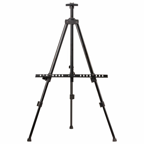 Мольберт-тренога металл переносной телескопический 110х164х91 см, чехол, BRAUBERG ART BASIC, 192576