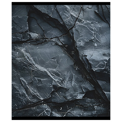 Тетрадь А5 48 л., ПЗБМ, скоба, клетка, матовая ламинация, "Камень и металл" (микс в спайке), 22143