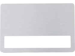 Магнитный металлический бейдж, Цвет серебристый