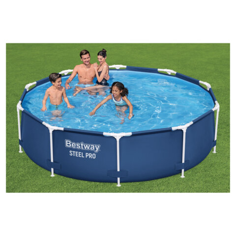 Каркасный бассейн с фильтр-насосом 1249 л/ч, "Steel Pro" 305х76 см, 4678 л, BESTWAY, 56679
