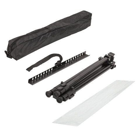 Мольберт-тренога металлический переносной, телескопический, 117х166х94 см, чехол, BRAUBERG ART, 192266