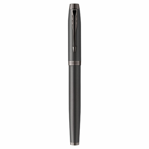 Ручка-роллер PARKER "IM Professionals Monochrome Titanium", черный лак, нержавеющая сталь, черная, 2172960