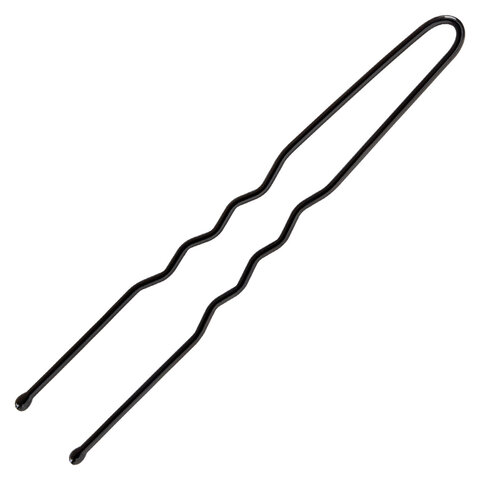 Шпильки для волос НАБОР 20 шт., 6 см, чёрный, MONTE VITA, 457103