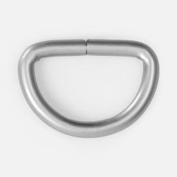 Полукольцо Semiring, М, серебристое (хром), 1,8х2,5 см