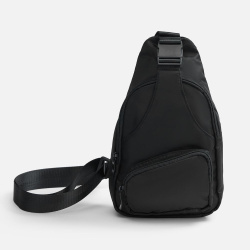 Спортивный кросс-боди рюкзак Bagventure, черный, 30х22x10 см