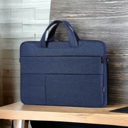 Сумка для ноутбука 17.3" Pockelot MLB-1045, синяя / Два кармана для ручек