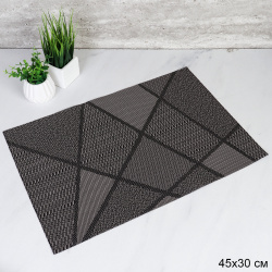 Салфетка для сервировки стола 30х45 см ШТУЧНО / TH062-2 /уп 10/300/темно-серая