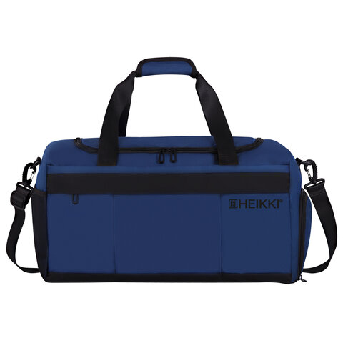 Сумка спортивная HEIKKI MOVE PLUS (ХЕЙКИ) отделение для обуви, синяя, 28х50х23 см, 273897