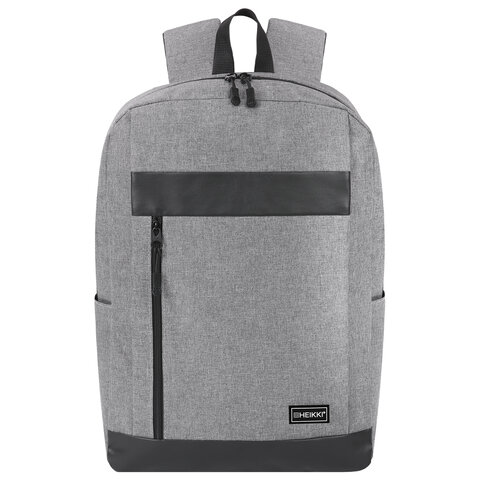 Рюкзак HEIKKI PLANE (ХЕЙКИ) универсальный, отделение для ноутбука, серый, 42х30х14 см, 273887