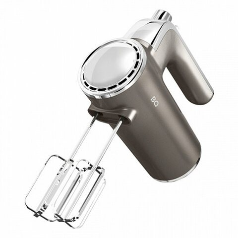Миксер BQ (БИ-КЬЮ) MX420, 500Вт, 5 скоростей, 2 венчика, 2 крюка для теста, серый, 86193215