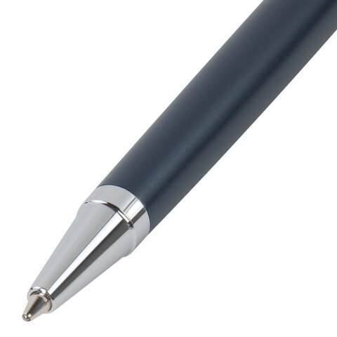 Ручка подарочная шариковая GALANT "Ricardo", корпус темно-синий, детали серебро, узел 0,7 мм, линия письма 0,5 мм, синяя, 144168