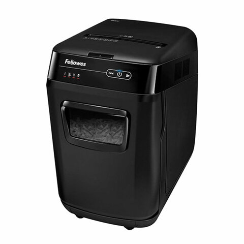 Уничтожитель (шредер) FELLOWES AUTOMAX 200C, 4 уровень секретности, фрагменты 4х38 мм, 200 листов, корзина 32 литра, FS-465, FS-46536