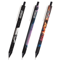 Карандаш механический 0,7 мм с принтом FUNSTER "ANIME", корпус soft-touch ассорти, 182059