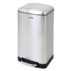Ведро мусорное с педалью 20 л, крышка с доводчиком, стальное БЕЗ ОТПЕЧАТКОВ, LAIMA ULTRA, 701570