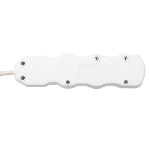 Удлинитель У10-003 3 розетки, с заземлением, 10 А, 3 м, белый, 6696