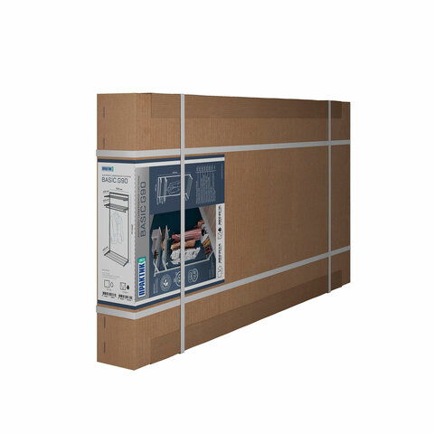 Гардеробная система BASIC G90 (в2050*ш930*г450мм), 3 полки, 1 штанга, графит, S70299914515