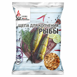 Щепа "Грильвуд" для копчения РЫБЫ (ОЛЬХА+БУК+ЧАБРЕЦ), 1 л, 701758