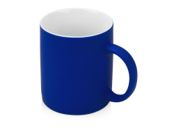 Кружка с покрытием soft-touch «Barrel of a Gum», Цвет синий