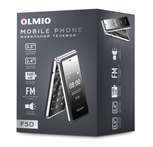 F50 Olmio (черный) Мобильный телефон
