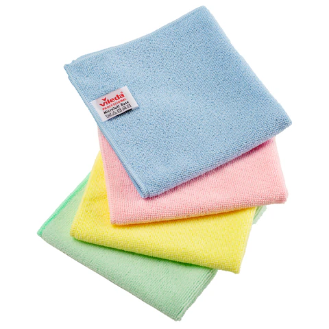 Салфетки VILEDA "МикроТафф Бейс" КОМПЛЕКТ 5шт, микрофибра, желтый, 36*36см, 174182