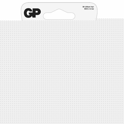 Батарейки КОМПЛЕКТ 4 шт., GP Lithium, CR2032, литиевые, блистер, CR2032-2CRU4