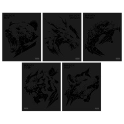 Тетрадь А5 48л. HATBER скоба, клетка, матовая ламинация, 3D лак, Shadow (микс в спайк, 48Т5лолВ1