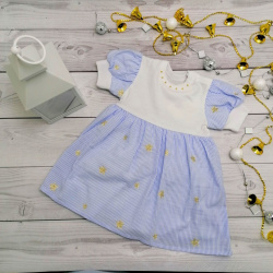 Платье для девочки Bebika из натурального хлопка (17/30-14)