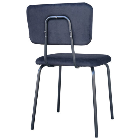 Стулья BRABIX "Dream CF-090", КОМПЛЕКТ 4 шт., черный каркас, ткань черная, 533243