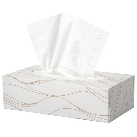 Салфетки косметические 100 штук в картонном боксе, 2-слойные, Tellus/TORK Premium (Система F1), 120380