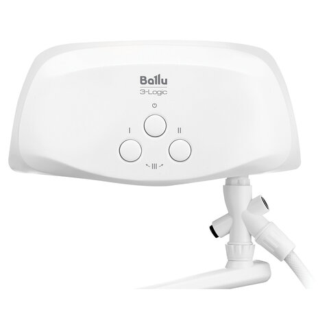 Водонагреватель проточный электрический BALLU 3-Logic TS, ненапорный, 3,5 кВт, 2 л/м, кран + душ, НС-1588892